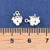 Heart Brass Sew on Prong Settings KK-C163-14B-S-3
