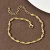 Brass Micro Pave Clear Cubic Zirconia Eye Link Chain Bracelets for Women BJEW-G764-09G-3