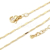 Brass Link Chain Necklaces for Women NJEW-D302-35G-5
