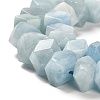 Natural Aquamarine Beads Strands G-N327-05-09-4