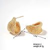 Geometric C-shaped Earrings FE7796-2-1