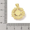 Rack Plating Brass Cubic Zirconia Enamel Pendants KK-S380-11G-3