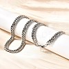 6MM 304 Stainless Steel Cuban Link Chain Necklaces for Men NJEW-B134-08B-P-1
