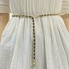 Alloy PU Leather Braided Waist Chains for Woman WGB955C-01-1