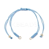 6Pcs 6 Colors Braided Nylon Cord Bracelet Making AJEW-JB01570-2