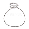 Adjustable Rack Plating Brass Curb Chain Bracelets for Women BJEW-G735-18P-4