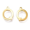 PVD Vacuum Plating  304 Stainless Steel Charms STAS-H112-Q-G-2