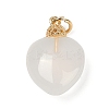Natural White Agate Pendants LS-KK-Z094-04G-01-1