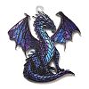 Transparent Printed Acrylic Pendants OACR-E043-03B-1