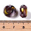 Two Tone Glass European Beads GDA009-4-3
