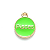 Alloy Enamel Pendants X-ENAM-S124-01B-06H-3