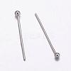 Tarnish Resistant 304 Stainless Steel Ball Head Pins STAS-K146-045-21x0.7mm-1