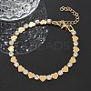 304 Stainless Steel Rhinestone Cup Chain Bracelets for Women BJEW-F488-26F-G-1