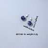 Handmade Fashion Gemstone Stainless Steel Bead Earrings Accessories for Autumn/Winter VH6205-13-1
