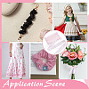 16.6 Yards Polyester Ruffled Lace Ribbon DIY-ME0001-62A-5
