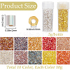 100g 10 colors 11/0 Two Cut Round Hole Glass Seed Beads SEED-SC0001-25B-2