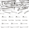 40Pcs 4 Styles Iron Alligator Hair Clips Findings PHAR-TADJ0001-10-2