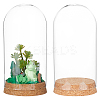 Glass Dome Cover LS-AJEW-WH0505-27-1