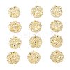 Brass Micro Pave Cubic Zirconia Pendants ZIRC-J040-45G-1