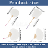 4Pcs 4 Styles Paper Fans AJEW-GF0011-45A-2