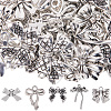 50Pcs 5 Styles Tibetan Style Alloy Charms FIND-SC0016-15-1