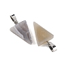 Natural Grey Agate Pendants G-WH0026-07D-2