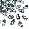 Faceted Teardrop Glass Pendants GLAA-O008-A26-1