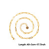 4MM Unisex 304 Stainless Steel Paperclip Chains Necklaces LS-AU9647-2-2