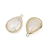 Natural Quartz Crystal Faceted Pendants G-I382-05G-10-2
