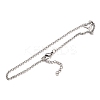 304 Stainless Steel Pendant Anklets AJEW-AN00321-5