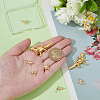 8Pcs 4 Styles Brass Pendants KK-BC0014-82-3