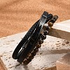 Braided Leather Multi-strand Bracelets for Men BJEW-Z081-16EB-2