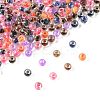 50G 3 Colors Halloween Transparent Glass Round Seed Beads SEED-FS0001-41-2