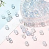 100Pcs Frosted Baking Paint Glass Beads DGLA-YW0001-36G-1
