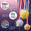 Fashion Iron Medal Hanger Holder Display Wall Rack ODIS-WH0021-268-4