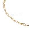 304 Stainless Steel Oval Link Chains Anklets for Women AJEW-AN00623-2