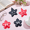 4Pcs 4 Styles Imitation Leather Pendants FIND-CL0001-25-7