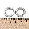 Round Ring 316 Surgical Stainless Steel Hoop Nose Rings EJEW-G416-19D-AS-5