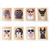 200Pcs Roll Dog Stickers DIY-U008-08B-2