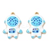 304 Stainless Steel Enamel Pendants STAS-Q119-05G-05-1