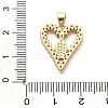 Rack Plating Brass with Cubic Zirconia Pendants KK-Q017-06B-G-3