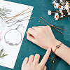 12Pcs 4 Styles Adjustable 304 Stainless Steel Slider Bracelets Making STAS-UN0054-34-4