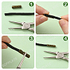 200Pcs 4 Colors Column Alloy Shoelace Buckle Connectors FIND-SP0004-68B-6