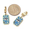 304 Stainless Steel Enamel Hoop Earrings for Women STAS-Z105-01G-04-5