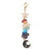 Moon Alloy Enamel Pendant Decorations HJEW-JM01276-03-1
