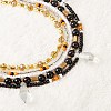 Sparkling Glass Seed Beads 5 Layered Anklet AJEW-SW00006-04-2