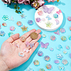 10Sets 200G Transparent Acrylic Frosted Beads FACR-HS0001-02C-3