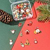40Pcs Christmas Theme Alloy Enamel Pendants ENAM-FS0004-19-7