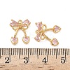 Brass Micro Pave Cubic Zirconia Charms KK-Z136-75G-3