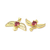 Brass Micro Pave Cubic Zirconia Pendants ZIRC-P106-49G-01-3